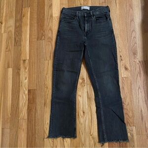 Everlane High Rise Kick Crop Black Women's Jeans READ